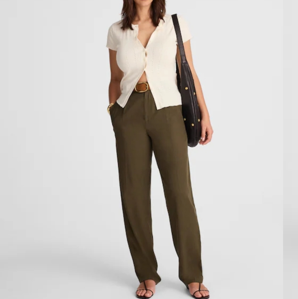 Madewell High-Rise Barrel-Leg Pants NW171 Size 10 NWT
